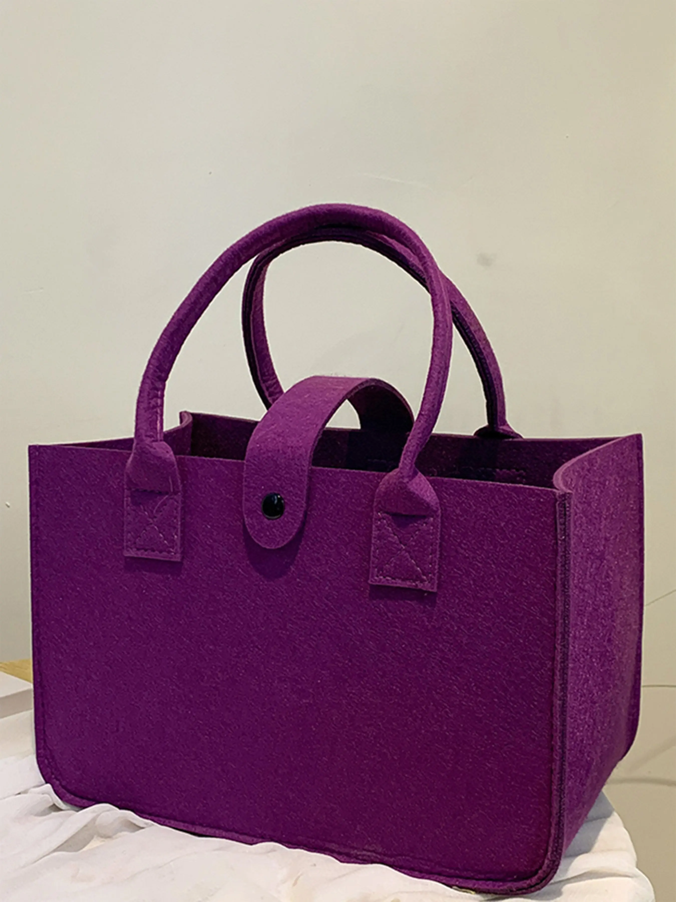 Large Capacity Felt Handbag Gift Bag, Women's Shopping Bag, Felt Shoulder Bag, Felt Gift Bag, Perfect for Daily Use and Gifts