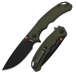 Artisancutlery Tradition V2 1702m AR-RPM9 Blade G10 Handle Folding Knives for Christmas gift, Outdoor, Caming and Daily Tasks Survival Tools Survival Gear