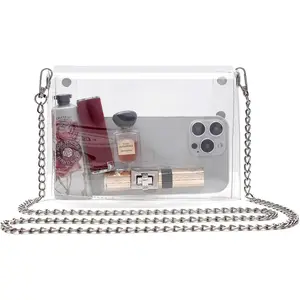 Transparent Clutch Clear Purse Crossbody Shoulder Bags Stadium Approved Bags
