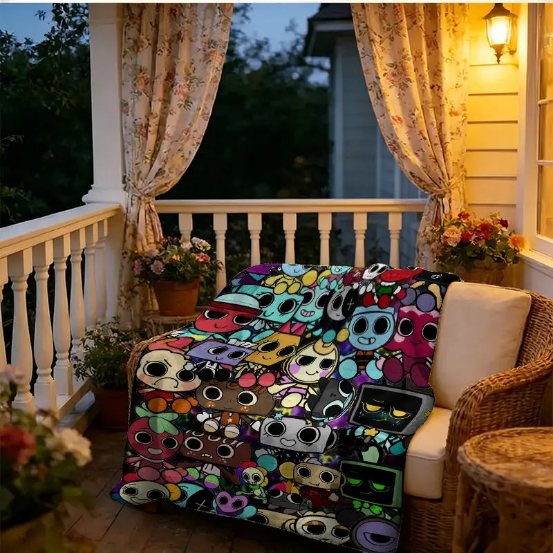 Dandy's World All Characters Throw Blanket, Soft Fleece - TikTok Shop