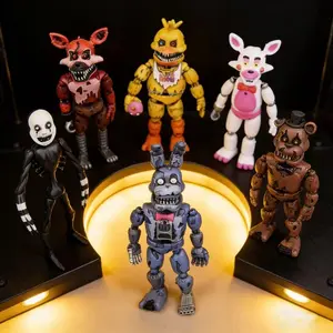 Midnight Mask Toy Bear Figure Set, Anime Cartoon Collectible Model Toys, Birthday & Holiday Gift Ideas, Perfect for Fans