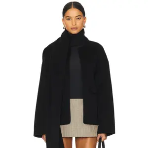Rue Sophie Jardin Scarf Jacket in Black