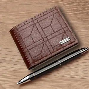 Men's PU Leather Wallet, Large Capacity Multi-Card Slots, Ideal Gift for Men, Great New Year Gift, Perfect Valentine's Day Present