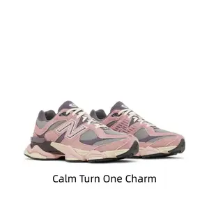 Pastel Dusty Pink Suede Dad Sneakers Muted Lavender Panel Cream White Chunky Midsole Grid Breathable Mesh Upper Curved Sculpted Sole For Soft Girly Street Outfit Matching Daily City Commute Wear