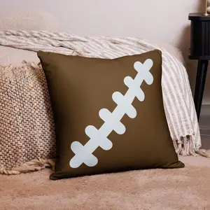 Football Pillow | Brown Pillow | Living Room Pillow | Fall Pillow | Football Theme Decor Fabric Soft Sets Wrinkle-resistant