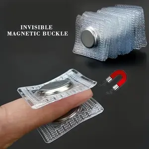 [Magnetic Buttons] 10pcs Magnetic Snap Buttons | for Bags, Clothing, Invisible Curtain, Hidden Round Buckle Magnetic Button Closure