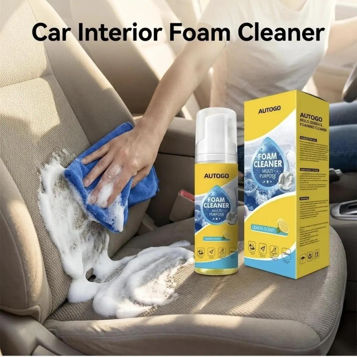 2026 New Multi-Enzyme Foam Spray Cleaner - Heavy Duty Deep Cleaning House & Car Detailing Products, Stain Removal for Car Interior & Sofa,summervibes outdoorfun