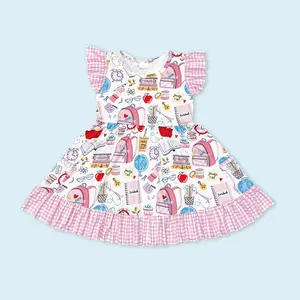 Kids girls back to school dress
