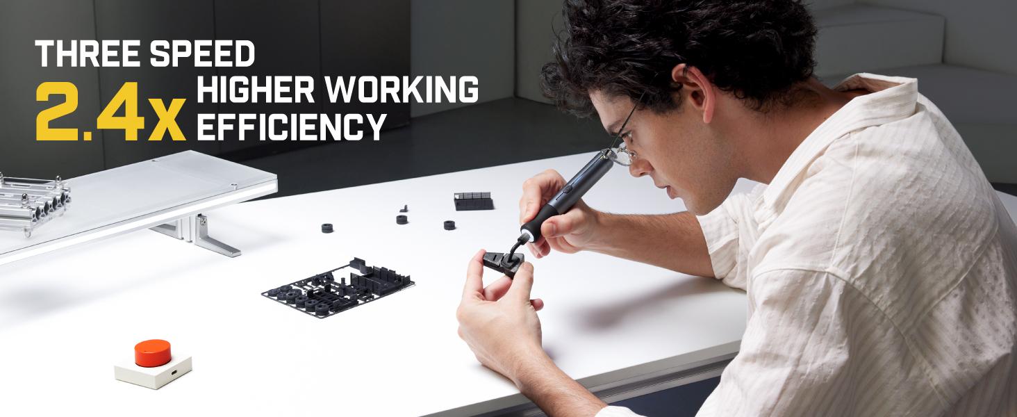 Fanttik Pix 3 Master Electric Detail Sander for 3D Printed & Models Sanding Reciprocating Mini Pen Sander with 3 Speeds 6000 SPM, Cordless for Precision 3D Printing, Model Making, Crafts & DIY