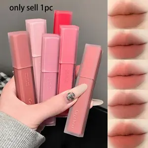 Gege Bear Powder Matte Long Lasting Lipstick, Cosmetic Makeup, Smooth and Soft Texture, Non-Fading, Natural Look, Suitable for Women and Girls, Perfect Gift