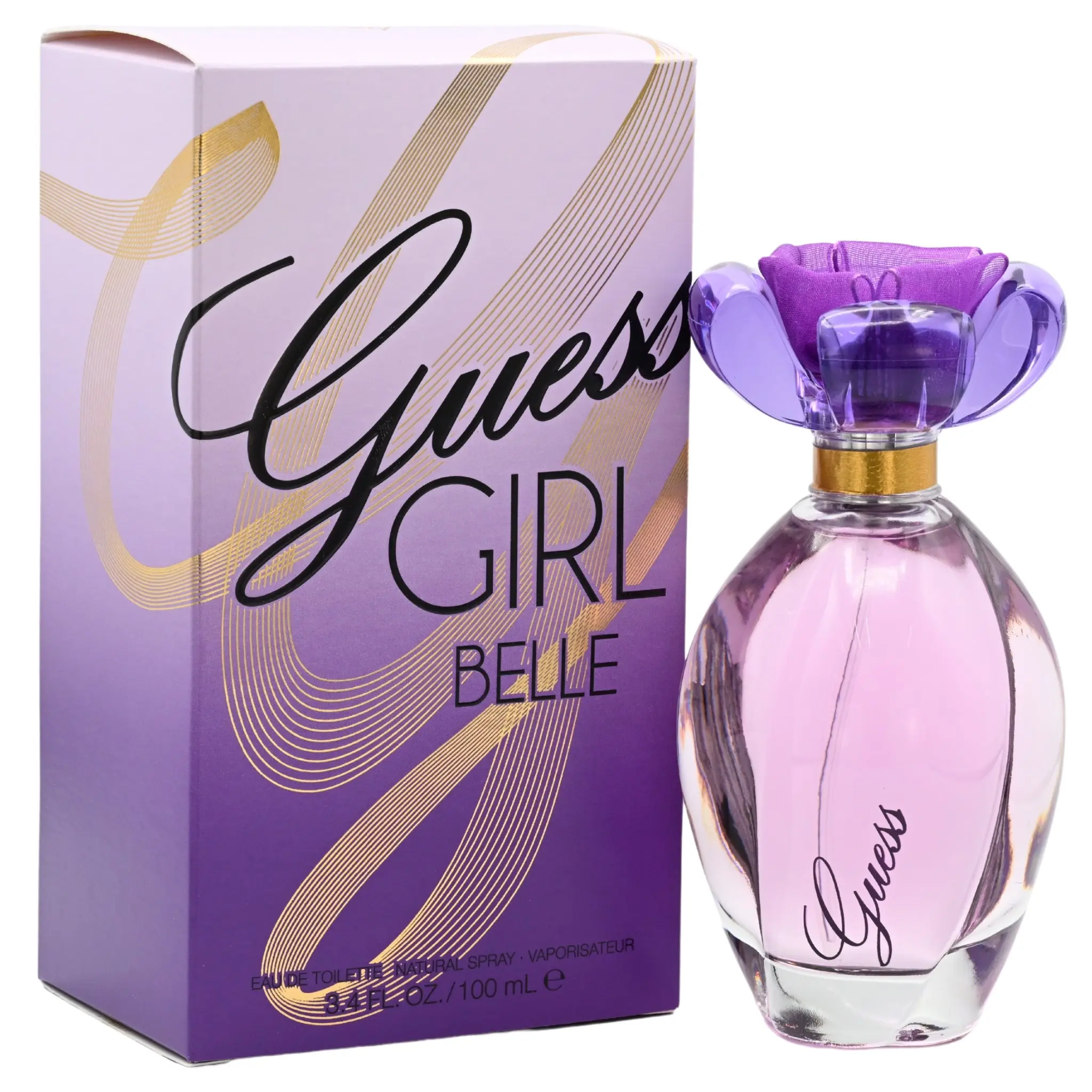 GUESS Girl Belle Eau de Toilette, Floral Fruity Women's Fragrance with Notes of Pink Champagne, Jasmine & Musk, Liquid Perfume Spray, 3.4 fl oz