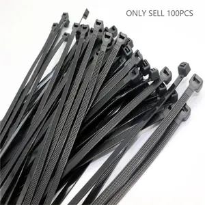 100pcs High-Strength Self-Locking Nylon Tie Clips, Acid-Resistant Insulated Cable Ties, Multi-Scene Waterproof Anti-Slip Binding Tools