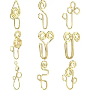 9 12  African Nose Cuff  Non Piercing Fake Nose Ring Clip on Surgical Steel Faux Nose Piercing for Women