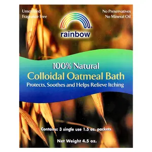 Rainbow Research 100% Natural Colloidal Oatmeal Bath, Unscented, 3 Packets, 1.5 oz Each