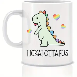Funny Lesbian Gifts Lickalottapus 11 Ounce Lgbt Coffee Mug Gift Idea For Gay Girlfriend Or Friend On Her Birthday Or Anniversary 11oz