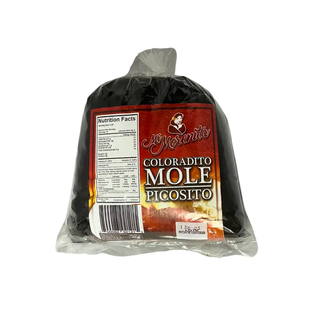 Mi Morenita - Mole Coloradito Picosito 500 gr (1.10 Lb) - Authentic Oaxacan Mole Paste | Mild heat - Imported from Mexico