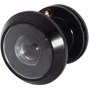 Door Viewer for Narrow Panel Doors - Black Oil Rubbed Bronze Peephole Fits 5/8" and 7/8" Panel Thickness