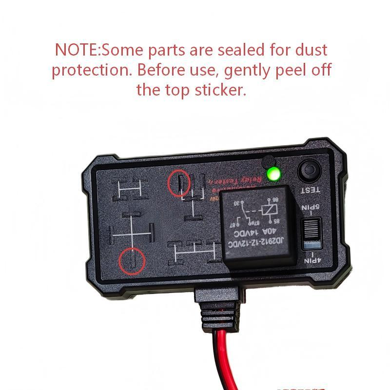 Universal 12V/24V Motorcycle Relay Tester - Professional Bike Circuit & Starter Diagnostic Tool