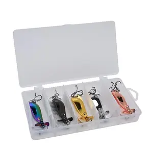10pcs/lot Propeller Spoon Fishing Lure 15g Zinc Alloy Spinner Metal Artificial Bait Bass Pike Wobbler Freshwater Gear