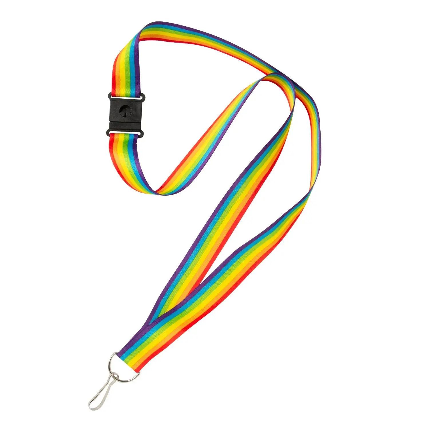 Rainbow Breakaway Lanyards - 12 Pc.