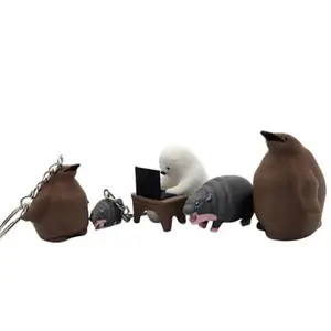 Moo Deng | Pesto | Coder Bear | Small Figurines and Mini Keychains