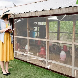 Transparent Waterproof Fabric, PVC Vinyl Cover, Outdoor Camping Plant Garden Chicken Coop Cat Litter, Durable and Versatile
