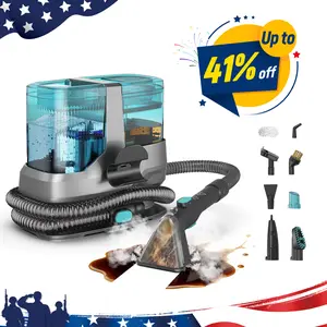[Memorial Day Sale] Steam Upholstery Cleaner with 18KPa Powerful Suction Deep Steam Cleaning, Steam Carpet Cleaner Machine for Kitchen, Sofa, Pets Stains, Carpet, Car, with 10 Pcs Steam Cleaning Tool Set, C688 Carpet Washers pet lovers