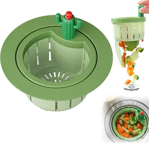 【US 2025 Deals for You Days】Upgraded Pressing Sink Filter, Cactus Sink Strainer, Kitchen Accessories Sink Filter Basket,2Pcs