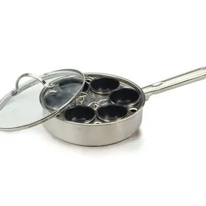 RSVP Stainless Steel 6 Egg Poacher Set