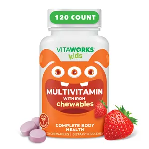 VitaWorks Kids Multivitamin with Iron & Minerals Chewable Tablets, 120 count