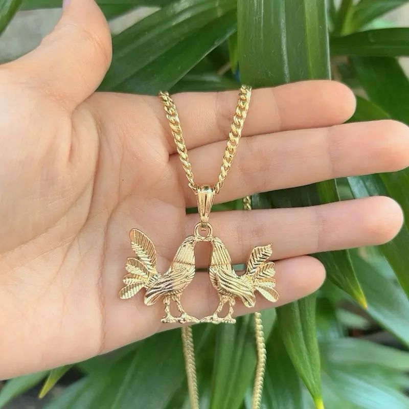 Roosters necklace
