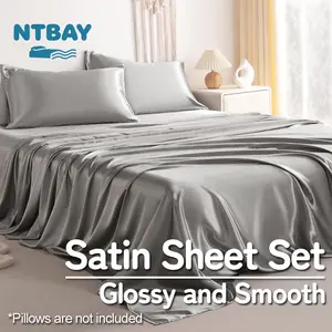 NTBAY Gentle on Hair & Skin — Silky Satin Sheet Set | Natural Sheen