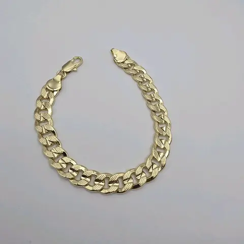 Cuban new style link fashion 7"inches bracelet gold-plated 6N