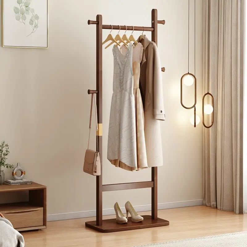 Coat Racks solid wood hanger 23.6* 11*64.1in Solid environmental protection easy to assemble beautiful can be placed in the bedroom/entrance/living room