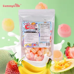 【NewYearDessert】Milky Wax Bottle Candy Drinks 12oz Pack, Filled with Flavored Syrups (Banana, Strawberry, cantaloupe) Oodles Viral Wax Candy Gift, Old-School Fashion Candy, ASMR Bonbon Fruity Snacks, 55-60 Pieces, Retro Party Treats Gift