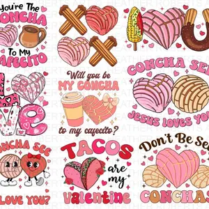 10 piece Dtf Hispanic transfer bundle for clothes 8-10 inch