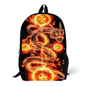 DRAGON BALL All Over Print Casual Backpack GOKU Laptop Backpack Travel Hiking Lightweight Rucksack Daily Essentials Camping Daypack Gifts Perfect for Festivals Parties Birthdays