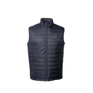 Embroidered Elevated Mens Puffer Vest