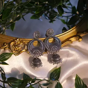 Boho Silver Long Earrings Handmade Festival Statement Jewelry Vintage Inspired Boho Style Minimalist Earrings in Stainless Steel Nickel Free 2.5 Inches Long