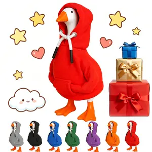 7 Inch Desk Goose Outfits 7PCS Hoodies Tabletop Goose Accessory Mini Porch Goose Costume Magnetic Goose Statue Key Holder Clothes for Table Decor