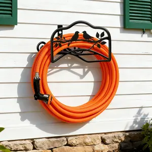 Robust Garden Hose Holder - Wall-Mounted Storage Rack, Metal Garden Hose Holder Designed for Heavy-Duty Outdoor Use, Organizer for Extension Hoses in Outdoor Gardens And Garages
