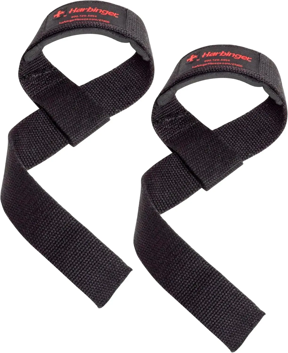 Padded Cotton Lifting Straps with NeoTek Cushioned Wrist Support, 21.5 Inch Heavy Duty Weightlifting Straps 1.5 Inch Width Pair for Deadlifts, Powerlifting, Strength Training, Gym Workout Wrist Support Straps