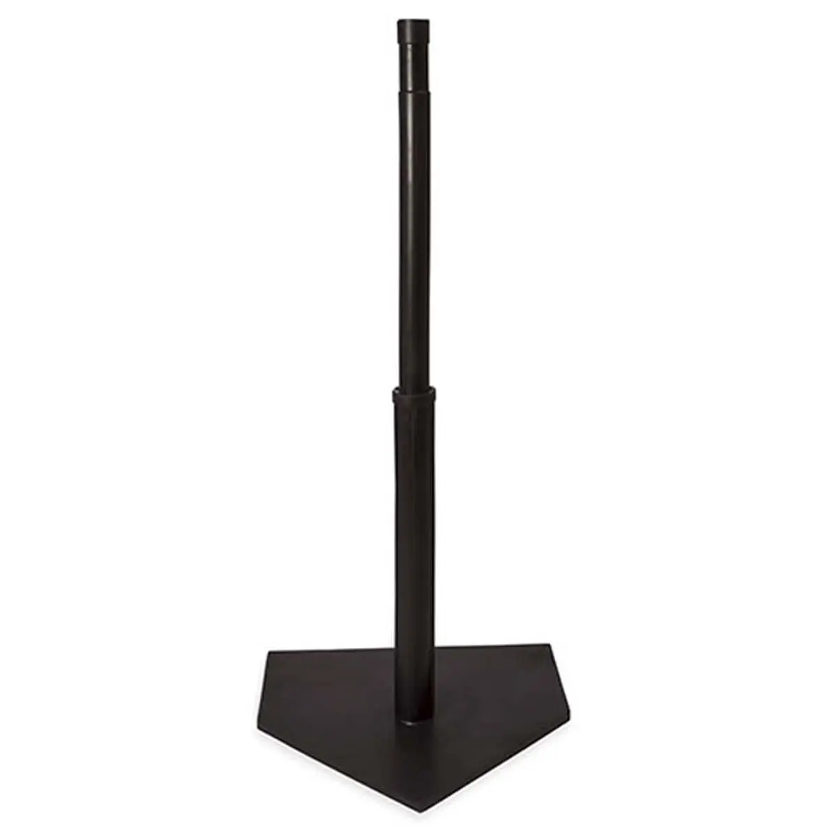 CHAMPION Batting Tee with Official Hard Rubber Home Plate Base - Deluxe Adjustable Telescopic Training Equipment for Baseball & Softball Batting Practice, Batting Practice Equipment