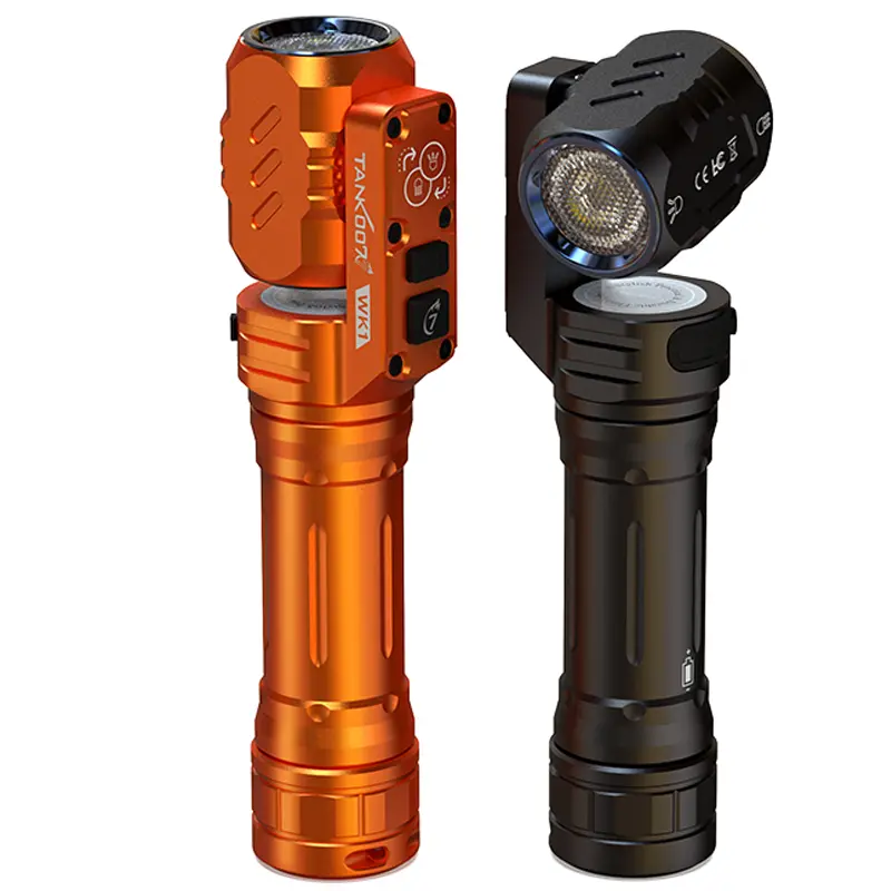 WK1 Innovative 2-Way Illumination Rotatable Magnetic EDC Flashlight, High-Power Outdoor Flashlight for Outdoor Gadgets Use