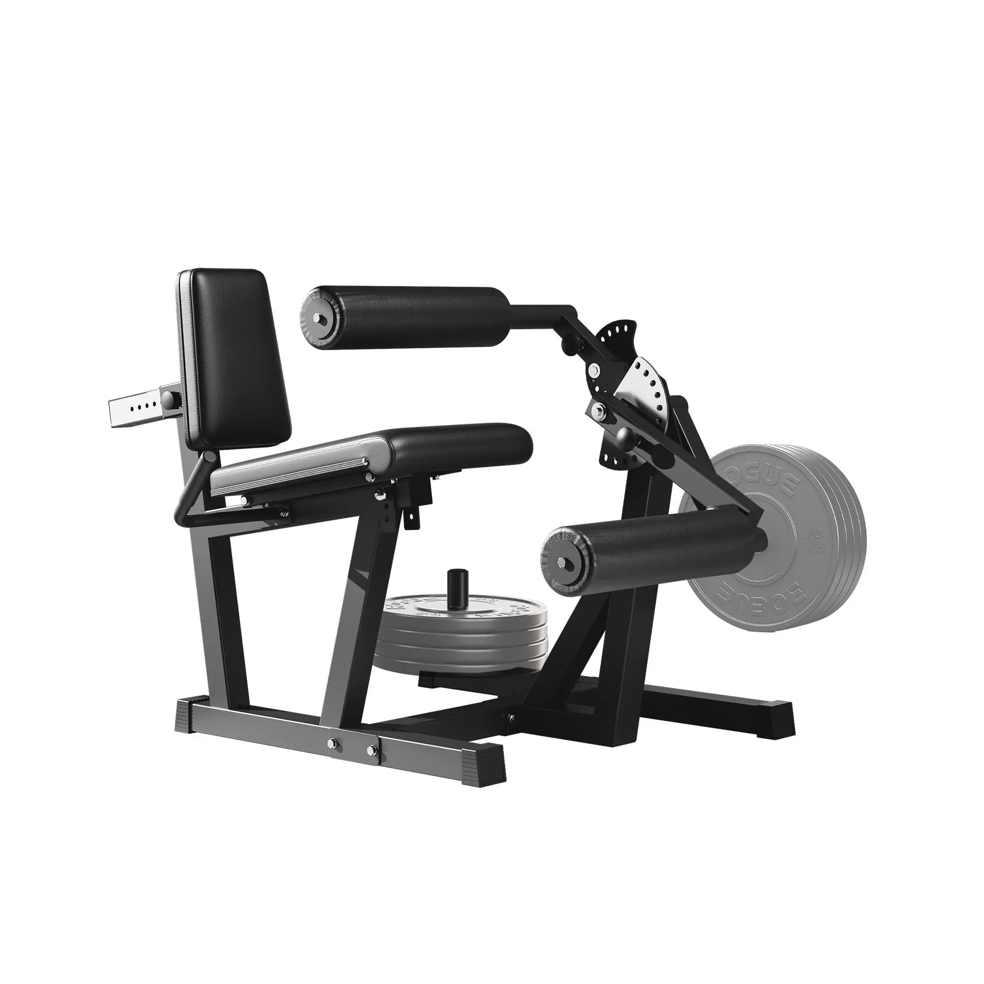 GARVEE Leg Extension and Curl Machine - 700 LBS Capacity Heavy-Duty Exercise Equipment for Home Gym, Hip Thrust & Calf Raise, Black Lower Body Workout Gear