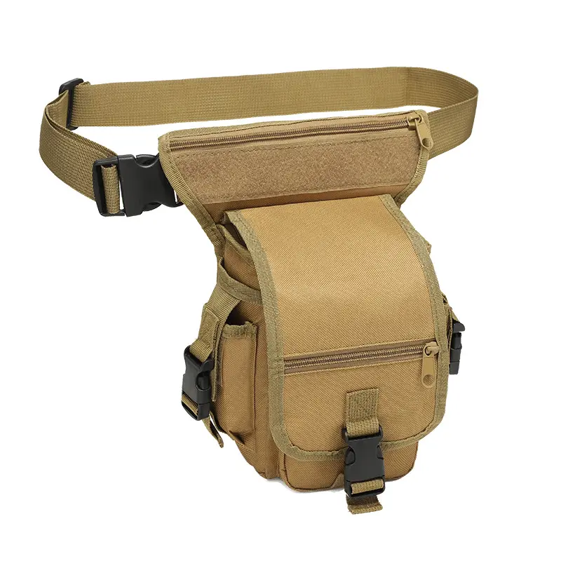 Tactical Leg Drop Thigh Waist Bag with Adjustable Belt - Sports Outdoors Storage, Lightweight 65L Rucksack, BH Austrian Leather Holster Belt Phone Pouch for Cycling Hiking Daypack