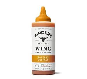 Kinder's Buttery Buffalo Wing Sauce and Dip, 14.2 oz Squeeze Bottle
