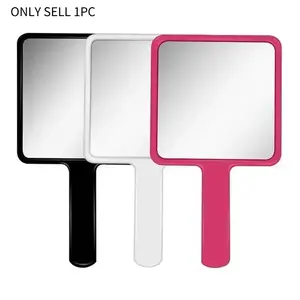 Eyelash Extension Handheld Makeup Mirror Square Makeup Vanity Mirror with Handle Hand Mirror SPA Salon Compact Mirrors