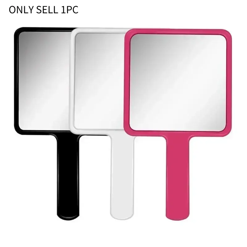 Eyelash Extension Handheld Makeup Mirror Cosmetic Mirror Square Makeup Vanity Mirror with Handle Hand Mirror SPA Salon Compact Mirrors Portable Vanity Mirror Travel Hand Mirror
