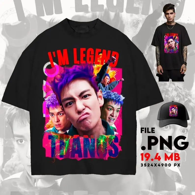 I'M LEGEND THANOS, Choi Seung-hyun (T.O.P), Squid Game Player 230, T.O.P T-shirt, 90s Style, Vintage Aesthetic Graphic Tee